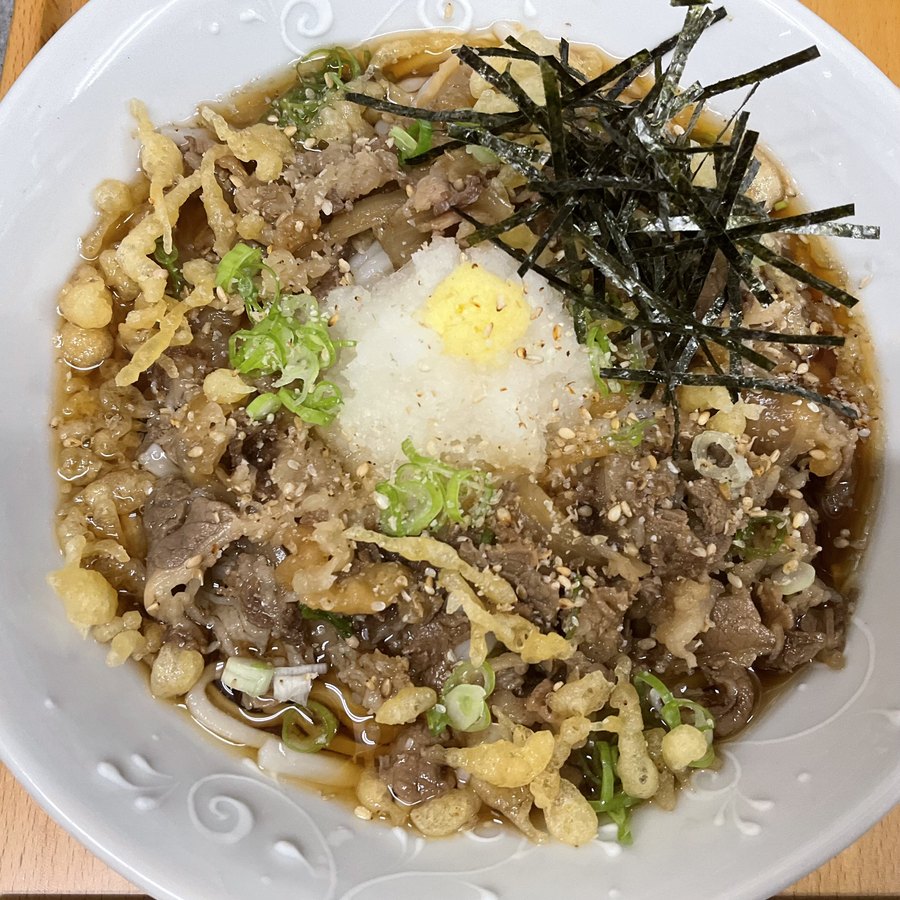 肉ぶっかけ冷やしうどん
